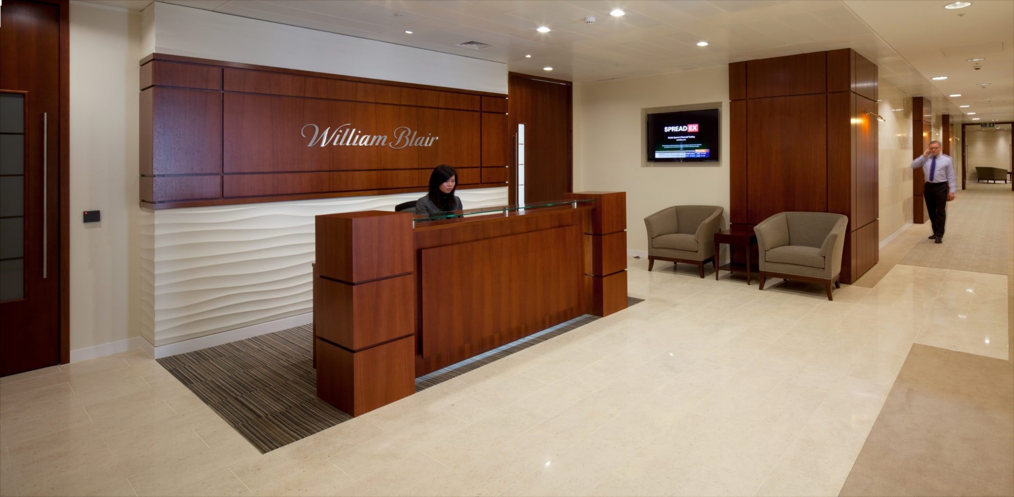 William Blair reception desk