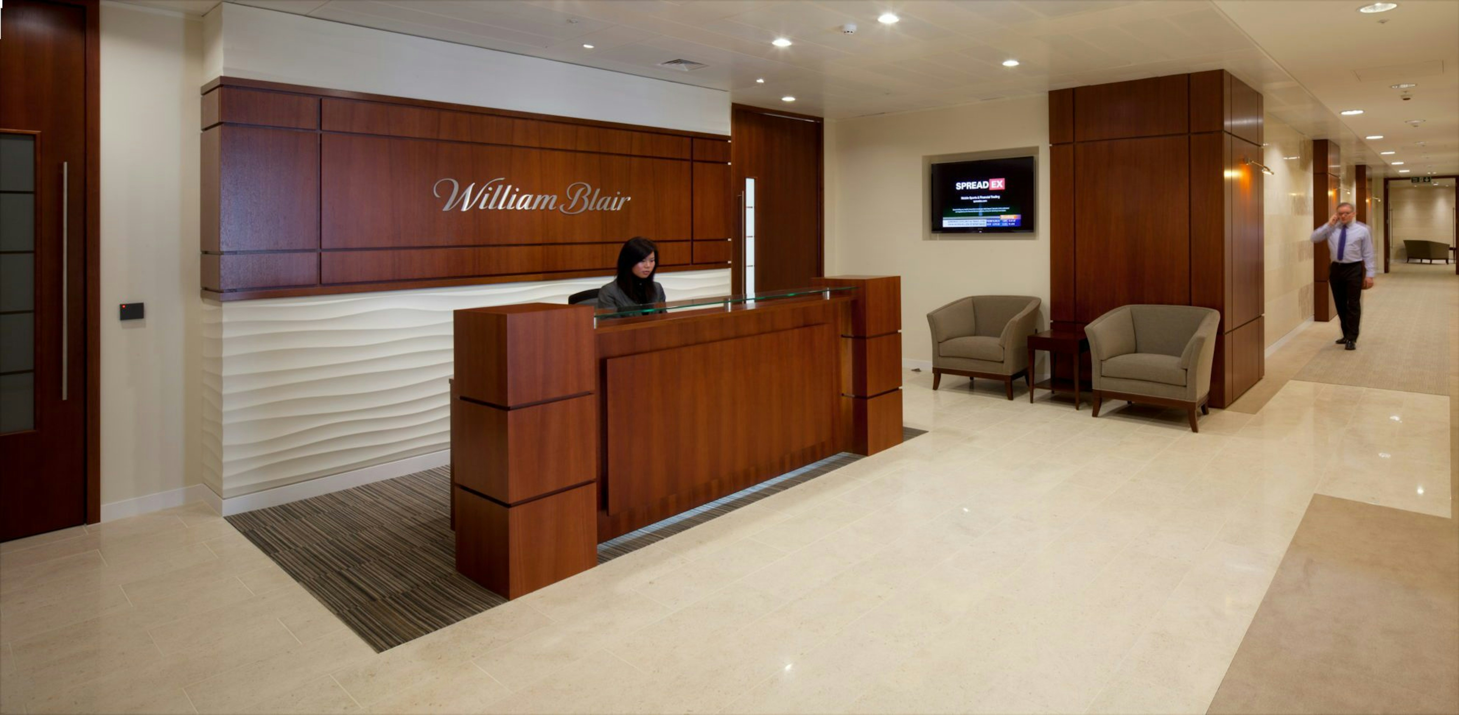 William Blair reception desk